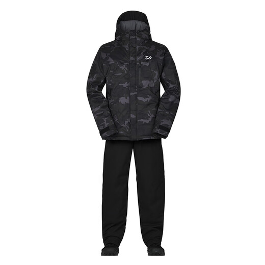 达亿瓦（DAIWA）秋冬DW-3523 防寒套装防风冬装钓鱼服户外防雨外套 黑色 L