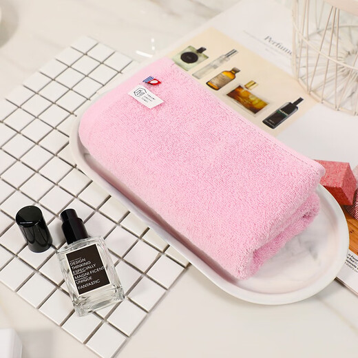 Imabari (IMABARI) JD Logistics Japan direct mail Imabari (IMABARI) towel square towel small towel pure cotton soft pink purple green towel 3 combination pack 1