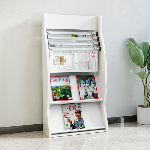 Japan und die United States Zeitung Stand Zeitung Stand Store Shelf Books und Zeitungsständer Floor Information Stand Hölzzeit Zeitung Zeitschrift Stand Lager Rack Zeitung Clip 687# White Height 96 Breite 62