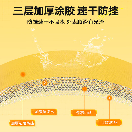 JIADIAONI 24 new small fish protection for wild fishing, special anti-hanging quick-drying fishing protection, black pit fishing style, competitive fishing and fish protection net bag, 33cm 2.2m double circle fish protection, yellow type, thickened rubberized mesh