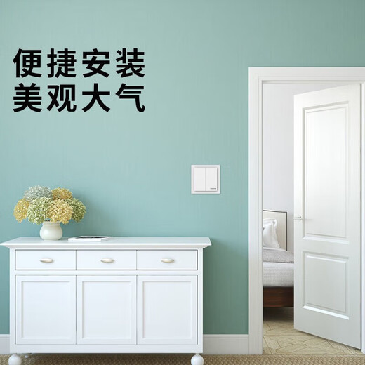 International electrician type 86 bottom box switch socket decorative cover socket panel concealing cover to increase the blocking frame protective cover panel two-position covering decorative panel white