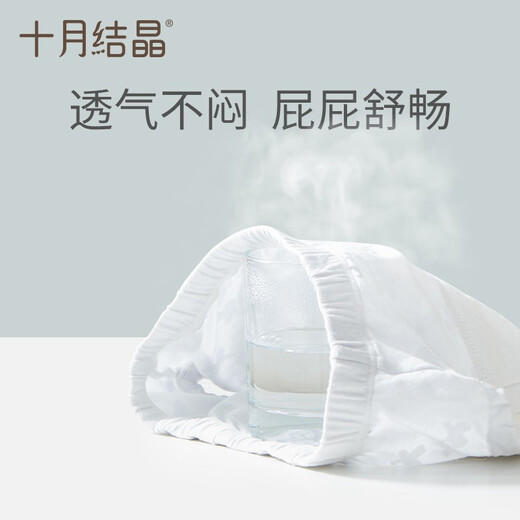 十月结晶如厕训练裤男女宝宝婴儿透气尿布裤隔尿裤可洗裤戒尿不湿 女宝纯色【14-24个月 12-16KG】 2条装