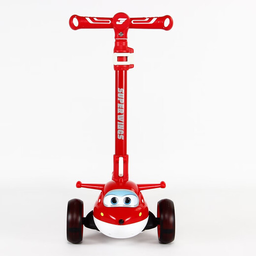 Super Flying Scooter SW-688 LEDI XIAOAI Animation Cartoon Faltbares Flugzeugkopf Kinder-Roller Ledi Hong [Windmill + Falten + Schutzwerkzeug]