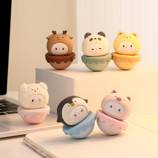
Yunya cute pet tumbler desktop ornaments office work station cute small decoration souvenir birthday gift girl friend happy 6 piece set [main picture]