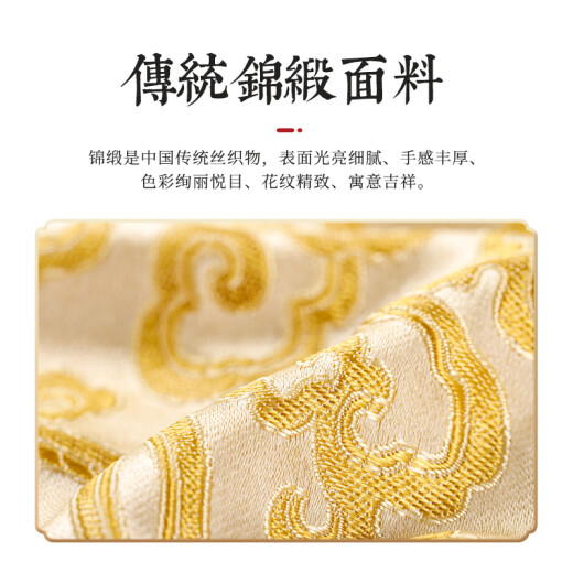 Michu Ancient Pillow Chinese Antique Buckwheat Pillow Pillow Core Chinese Style Rectangular Single High Pillow Cervical Pillow Old-fashioned Court Retro Buckwheat Shell Cassia Herbal Sleeping Hard Pillow Blossoming Rich - Blue Sweet Buckwheat 9 Flavor Herbs - Moderately Soft and Hard