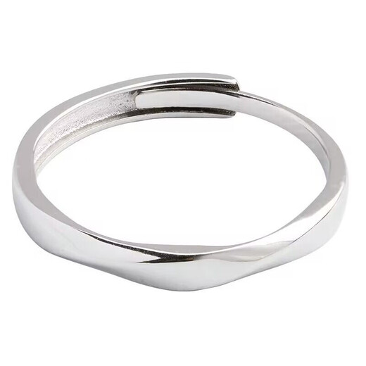 Core luxury engraved Möbius ring couple ring, a pair of men and women, light luxury couple ring, adjustable Valentine's Day gift, couple