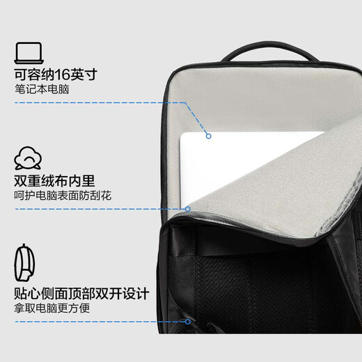Made in Tokyo, business commuter computer bag, city exploration large-capacity backpack for men and women, laptop bag for men, gray