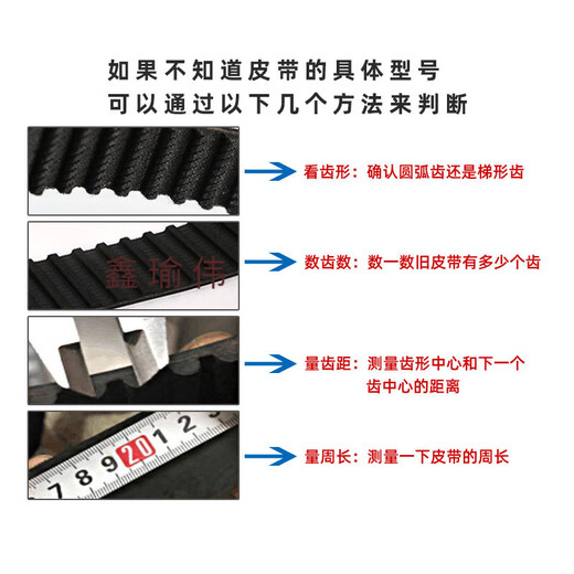 溥畔定制HTD5M橡胶同步带5M12705M12805M12955M1300齿距5MM环形 购买须知 10mm