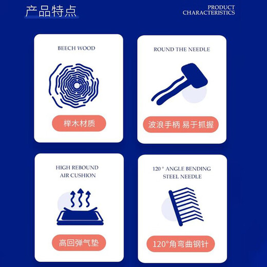 Chris Christensen US imported permanent needle comb for cats and dogs, fluffy and fluffy hair comb, long/curly/rough coat medium size, large K medium size