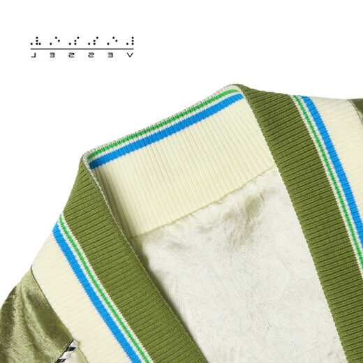 
XVESSEL Fang Yilun same retro trendy Taoist robe jacket for men and women double-sided embroidered satin new trendy Yokosuka men and women green jacket y23x684g S