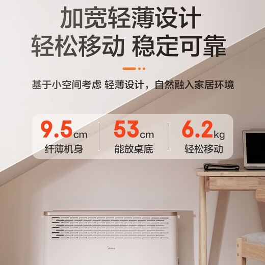 Midea Dabai Electric Heater/Electric Heater/Electric Heating Household/Bathroom Heater/Energy-Saving Light Sound/Electric Heating Stove European Fast Heat Stove HDY20K