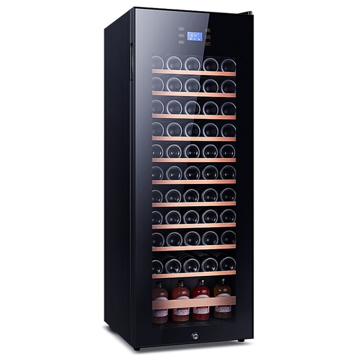 Zunbao BJ-158G red wine cabinet compressor wine cabinet constant temperature wine cabinet home living room small red wine cabinet refrigerated glass display tea preservation cabinet 1.3 meters fully equipped 158L ordinary door