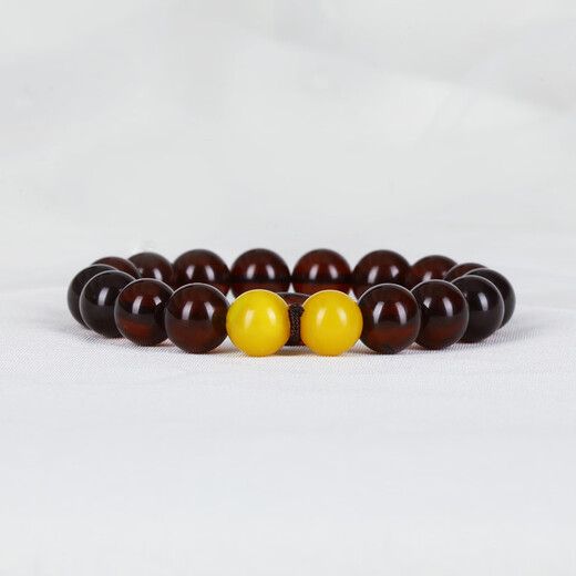 Jiale Blood Amber Bracelet Women's Beeswax Amber Combination Bracelet Baltic Amber Safety Buckle DIY Style About 10mm+ 12g