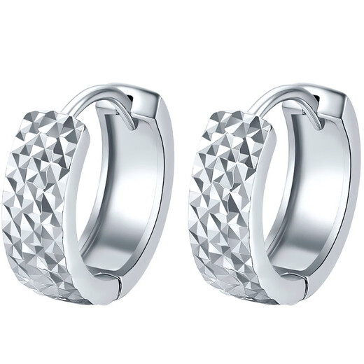 Liuguifu Jewelry PT950 Platinum Earrings Mirror Light Platinum Earrings Earrings Women's Gift PT0200072 3.1g