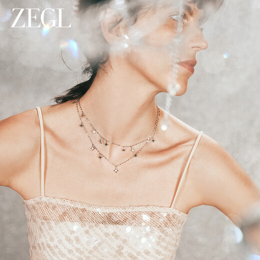 ZEGL师满天星星叠戴项链款天配饰新款送女朋友礼物情人节生日 满天星项链