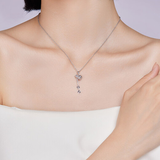 Liuguifu jewelry platinum pendant pt950 gourd platinum pendant for men and women birthday gift necklace 1.70g can write greeting cards + engraving