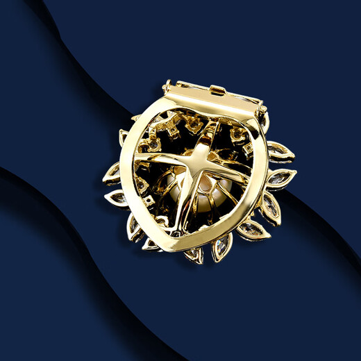 Marco Bizzarri brand brooch, light luxury flower brooch, high-end women's exquisite suit corsage, anti-exposure pin, women's luxury accessories, gift to teacher on Teacher's Day, gift to mother on Mother's Day