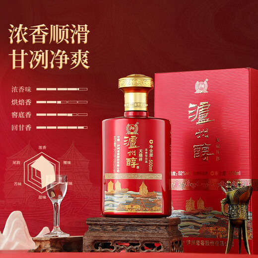 Luzhou Laojiao Sichuan 52% Luzhou-flavor liquor full box grain wine ration wine wedding banquet business banquet gift liquor gift box 52% 500mL 6 bottles Luzhou Laojiao liquor full box
