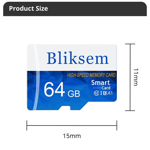 BIIKSEM driving recorder memory card dedicated memory card 32gsd card class10 car load 32g mobile phone memory card Video surveillance TF128 Bliksen white and blue card TF128 Bliksen white and blue card-32GB