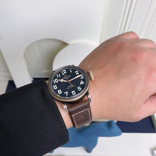 
[Second-hand 99 new] Zenith (ZENITH) men's watch pilot series automatic mechanical watch men's watch business casual watch 29.2430.679/21.C753 black disc