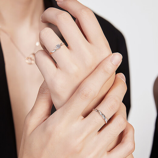 Fanci (Fanci) Shining Galaxy Couple Ring Silver Ring Gift Proposal Niche Design Birthday Confession Gift for Girlfriend Shining Galaxy Couple Ring Beijing/Next Day Delivery