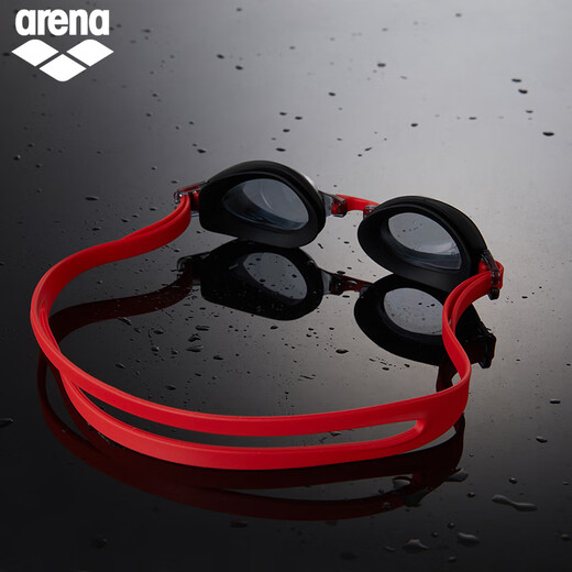 Arena anti-fog pioneer imported high-definition waterproof swimming goggles youth swimming goggles non-fogging swimming goggles black-non-coated (4100JE-SMK) flat