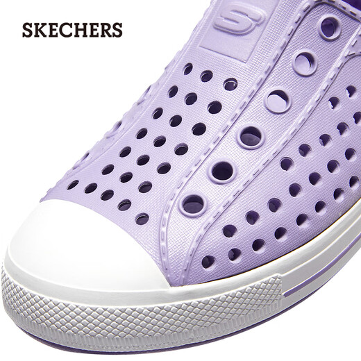 Skechers children's shoes, Crocs, girls' cute breathable sandals, versatile children's slippers for medium and large children 308006L Lavender/LAV 27.5 size