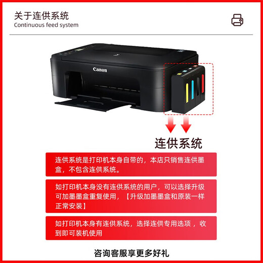 Canon original 845/846 ink cartridge MG2580s/2400/TS3480/3380/3180/845S printer [Continuous supply] 845S+846S black color set/middle hole