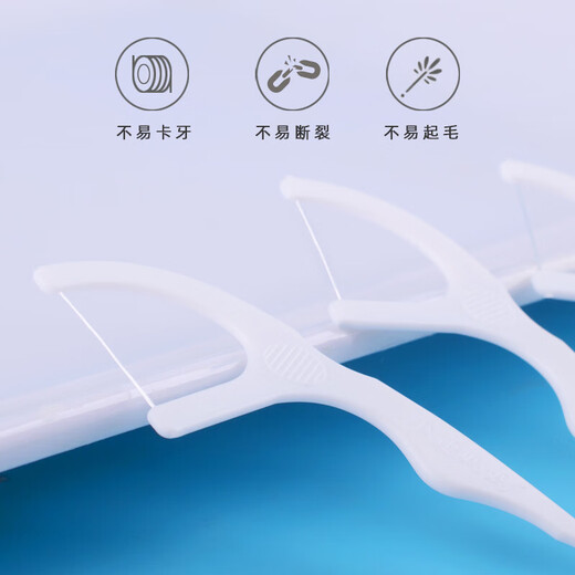 Xiaolu Mama's classic floss stick thin slip floss toothpick 30 pieces/bag*10 bags, 300 pieces in total, carry-on box, convenient to carry