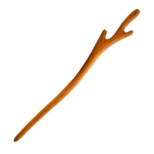 Haiyi Duo Mother's Day gift peach wood hairpin handmade hairpin rosewood hairpin diy antique peach wood comb tool material package 1 piece of peach wood + gift box + tutorial + tools