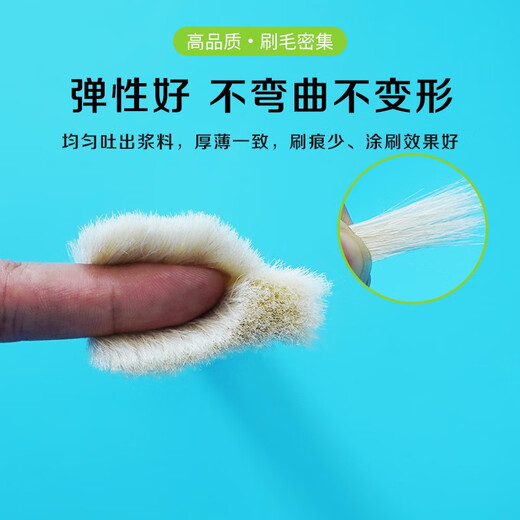 Caihong 2-inch high-quality small wool brush, latex paint interior wall paint paint brush, wall paint wall brush tool set, soft-bristled dust removal and cleaning wooden handle row brush, 2 pack