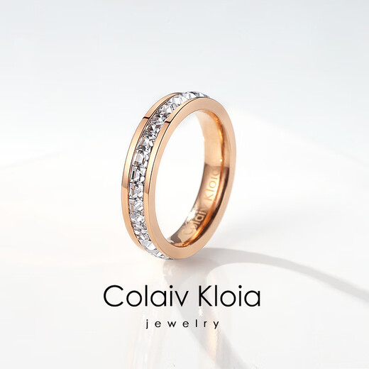 Colaivkloia baby's breath ring for women rose gold pair ring couple ring fashion ring 520 Valentine's Day birthday gift Tk0326 new rose gold baby's breath US size 7