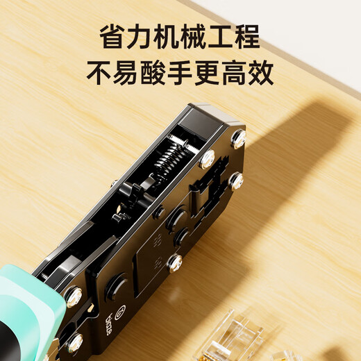 Pince à câble réseau Biaz, pince à sertir, téléphone Internet Tête de cristal 6P/8P multifonction à double usage avec lame, dénudage et coupe à ressort à cliquet permettant d'économiser du travail, pince à outils de serrage professionnelle à six catégories