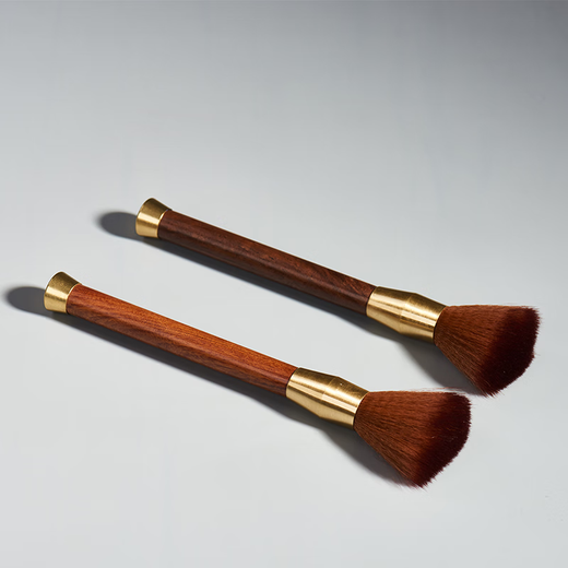 Xiangmingtang Retro Black Sandalwood Pot Keeping Pen Tea Ceremony Six Gentlemen Tea Table Sweeping Brush Kung Fu Tea Set Parts Rosewood Tea Brush Ebony Copper Wood Pot Keeping Pen