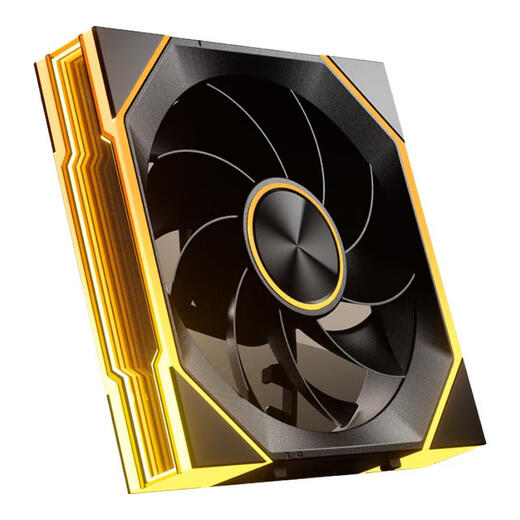 骨伽星链V2  机箱积木风扇 ARGB 5v3针主板同步 PWM温控调节（12CM/降噪防震脚垫） 星链V2黑色反叶（3连包）