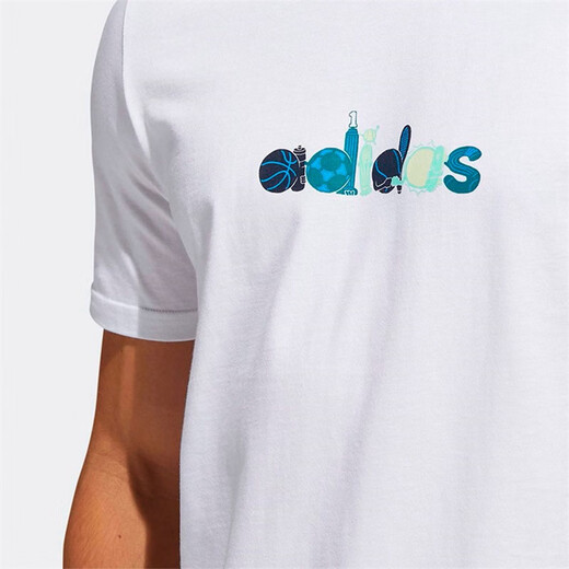 Adidas Herren neue Sportarten und lässige Kurzärmel atmungsaktive bequeme Lauftraining Mode Trend Round Neck T-Shirt GK4654 HE4839 S