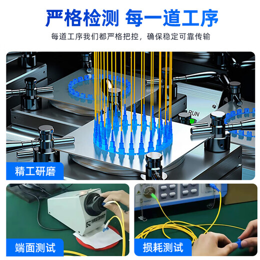 慧谷 光纤跳线LC-LC单模单芯5米光纤光缆尾纤 9/125μm电信级光纤线 HG-LC-LC-SM-5