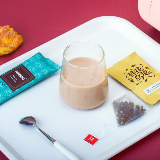 Tessdoll original hand-brewed milk tea powder bagged instant jasmine osmanthus white peach oolong white peach oolong milk tea 1 barrel
