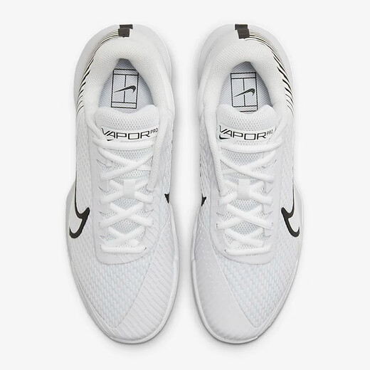 耐克（NIKE）Court Air Zoom Vapor Pro 2 轻便透气 缓震回弹 男士硬地网球鞋 白色 DR6191-101 标准40/US7