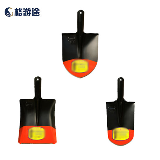 Geyoutu Multi-functional outdoor engineer shovel shovel manganese steel armored shovel folding field shovel combat preparation wooden handle iron pick shovel flood fighting rescue integrated steel D handle pointed shovel 1.02 meters
