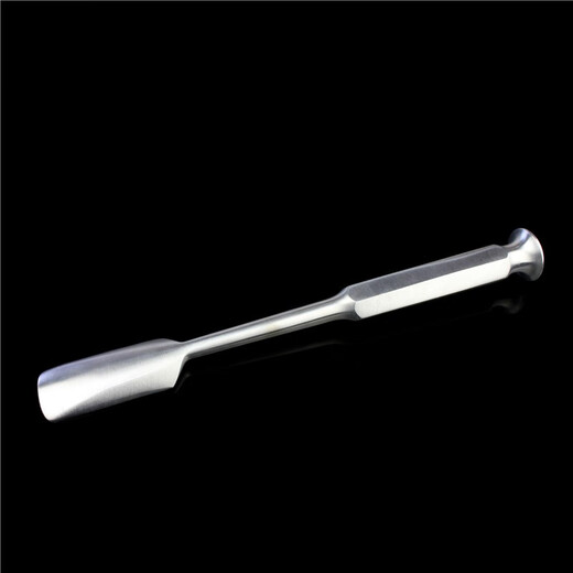 JZ Jinzhong osteotomy knife medical bone chisel flat bend garden straight bone knife bone shovel frontal plastic surgery orthopedic equipment Shanghai Medical Surgery Equipment Factory Bone knife bone chisel P11150 23cm bend round blade blade width 10 hexagonal handle