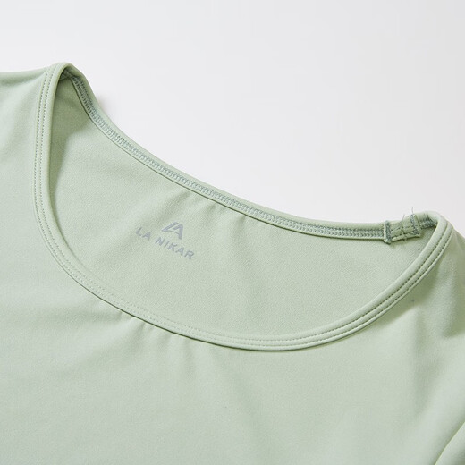 La Nikar short-sleeved tops T-shirt women's yoga sports fitness clothes quick-drying Pilates running training clothes summer-S1164 clear water green XS