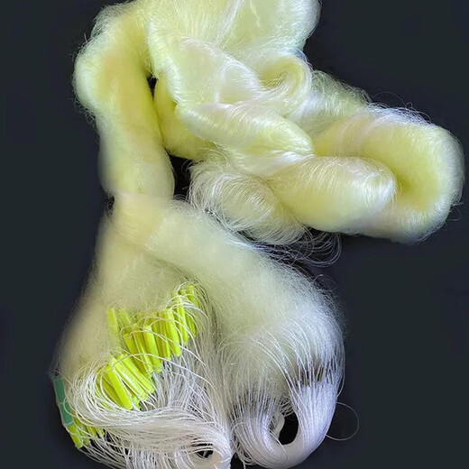 Sticky fish net sticky fishing net three-layer sunken net yellow wire net reservoir grass carp thick wire plastic hanging net crucian carp net 0.32 wire 2 high 100 meters long 5.0 fingers yellow sunken net