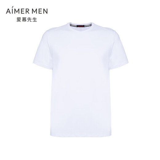 爱慕先生（AIMER MEN）爱慕先生20SS睿智T圆领短袖T恤上衣男士NS81D701 黑色 L (170)