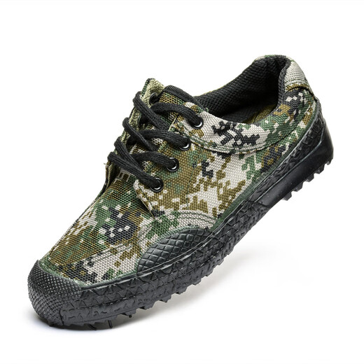Jihua 3520 zapatos de goma jiefang sitio de construcción al aire libre de hombres zapatos de protección laborista lienzo resistente al desgaste primavera y otoño en alambres transpirables zapatos de senderismo