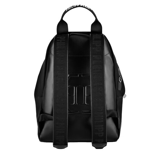 菲利普普兰（PHILIPP PLEIN）男包 男士尼龙金属徽标背包双肩包 FAAA MBA1047 PCO019N 02 黑色