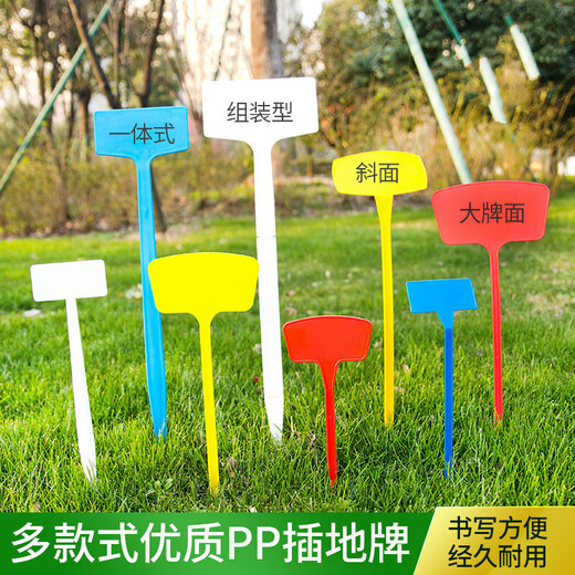 Yong Huan Noodle Gardening Ground Sign Writing Plant Label Experimental Plug Ground Sign Succulent Label Signage Ground Plug Sign 500 Small Noodles 27cm White