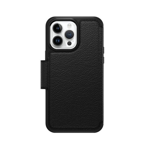Otterbox American Strada-Serie geeignet für Apple 14 Mobiltelefonhülle iPhone 14 Flip Leder Schutzhülle Drop-Proof Business Case Black iPhone 14 Pro Max