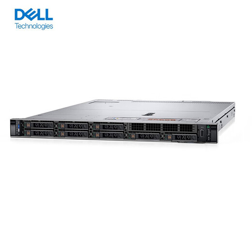 戴尔（DELL）PowerEdge R450 机架式服务器主机 ERP数据共享虚拟化存储1U双路主机 2颗银牌4310 24核48线程 2.1G 64G内存丨480G+4块2T丨H755
