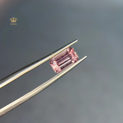 ROYALPICK Padparadscha 1.5 carat loose stone customized inlaid ring for wife and girlfriend holiday birthday gift 1.5 carat padparadscha loose stone